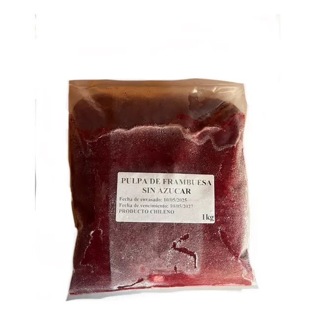 Pulpa Frambuesa 1kg Sin Azúcar