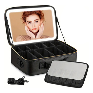Estuche Para Maquillaje Mavrik 14447 Con Luz Led Espejo Estuche Para Maquillaje Mavrik 14447 Con Luz Led Espejo