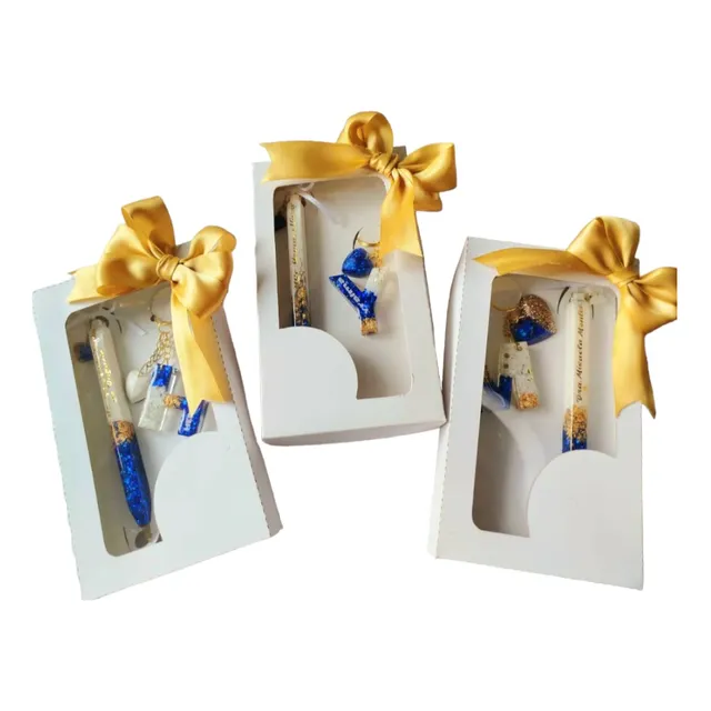 Lapicero Y Llavero Resina Personalizado Regalo