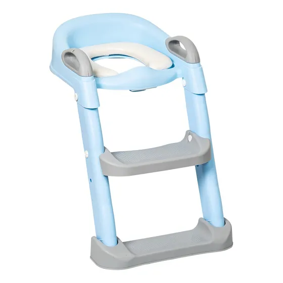 Asiento Adaptador Baño, Escalera Pelela Niños Celeste