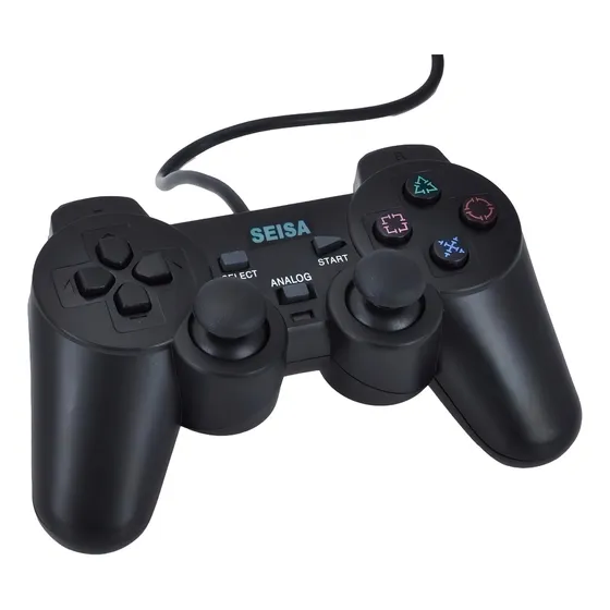 Joystick Seisa SJ-802 PS2 negro compatible con ps2