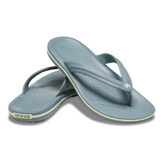 Chinelo Crocband Flip Cinza E Verde Claro 110333yo Crocs