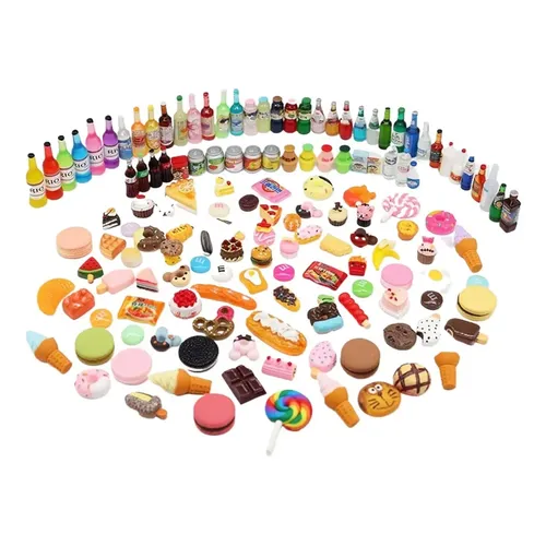 Comida Miniatura Para Casitas Juego De Escena De Desayuno En Miniatura 1:12 Para Casas De Muñecas - 14 Piezas, Accesorios De Cocina Y Comida Para Decoración Juego Simulación