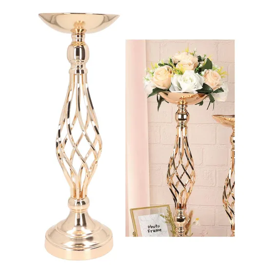 Bestalice Portavela Mesa Adorno Flor Hierro Trenzado Para