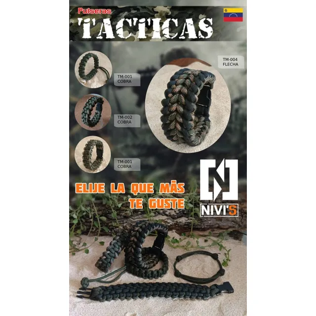 Pulsera Paracord Mediana - Accesorio Para Adultos