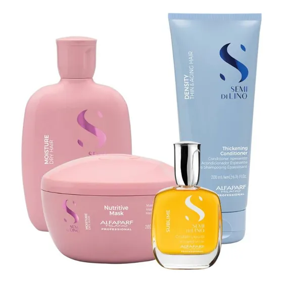 Kit Alfaparf Para Cabello Fino Con Puntas Secas
