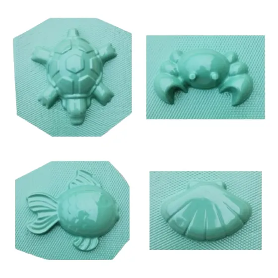 Molde Forma Para Artesanato De Gesso Kit Mar C/4 Modelos