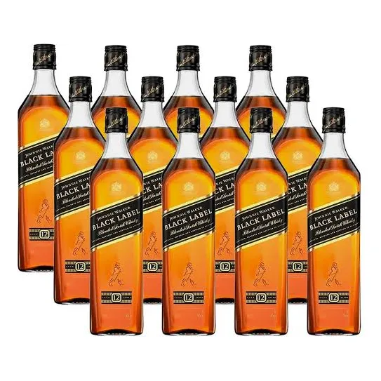 Johnny Walker Etiqueta Negra 1 Litro X 12 Botellas
