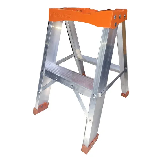 Escalera Tijera De 1 Peldaño 2 Pasos Tapa Plástica 60cm