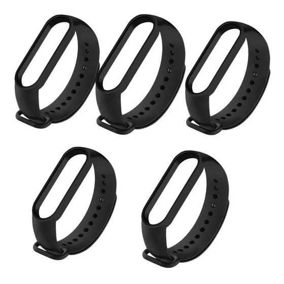 Kit Atacado 5 Pulseiras Para Xiaomi Mi Band 5/6/7 Premium