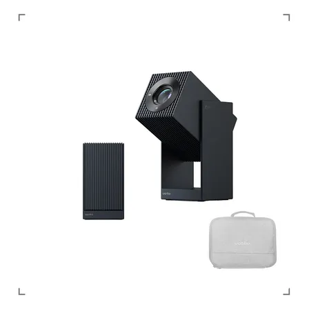 Projetor 1080p Wanbo Cube 2 Pro Android Tv Netflix 500ansi Azul Com Estojo 127/220v
