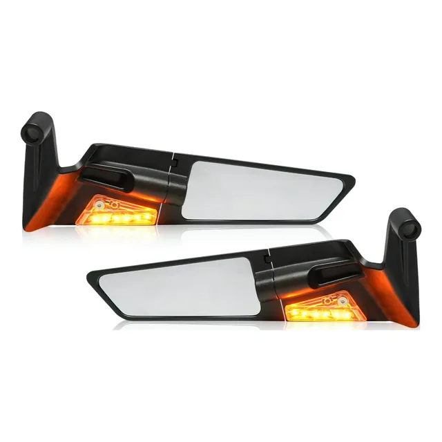 Espejos Aleron Naked Con Direccional Universal Lujo Moto