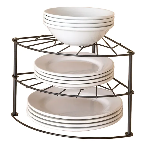 Organizador Platos Betterware Esquinero Cocina Acero Repisa