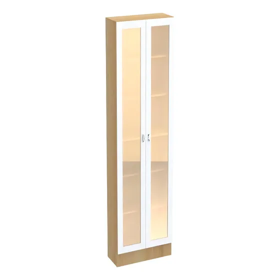 Paneleiro Ditália Denver 2 Portas Vidro Rv/Branco CD-386 cz