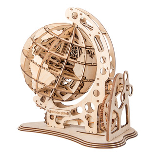 Kit De Modelo Diy De Globo De Quebra-cabeça De Madeira 3d - Kit De Modelo Diy De Globo De Quebra-cabeça De Madeira 3d -