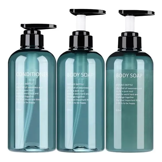 Nuevo Set Botella Champú Ducha 3 En 1 300 Ml/500 Ml