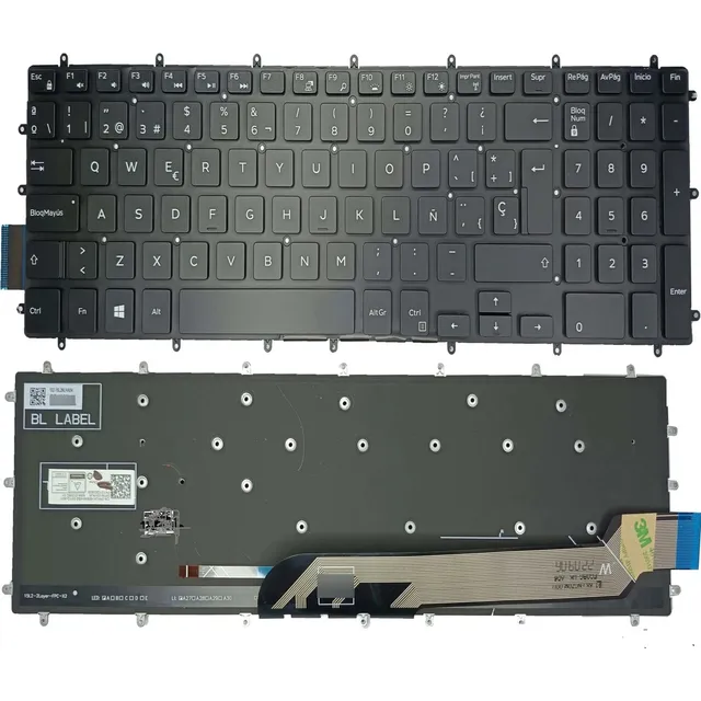 Teclado Dell G3-3579 G3-3779 G5-5587 G7-7588 Gaming Español