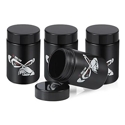 4 Tarro Vidrio Uv 8.5 fl Oz Juego Recipiente Multiuso