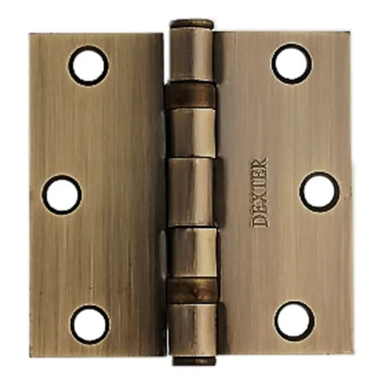 Bisagra 3x3 Cuadrada Arquitectonica Con Balero Laton Antiguo