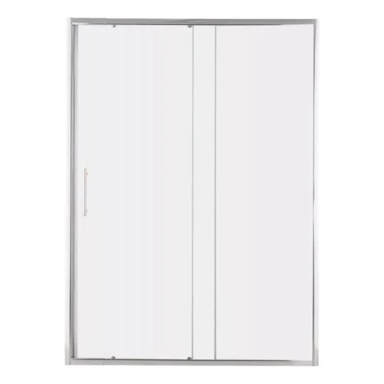 Mampara De Baño Al Piso Ajustable  120/135 - Telecompras Sc