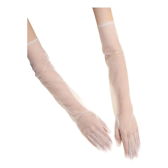 Guantes Largos De Malla Transparente