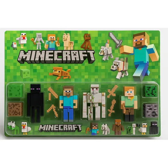 Muñecos Minecraft - Set X 6 Figuras Juego