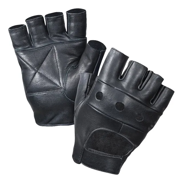 Guantes De Cuero Piel Medio Dedo Tien Fisica Maracay Caracas