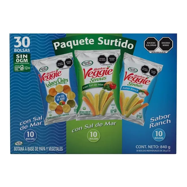 Veggie Papas Fritas Empaque Surtido 840g