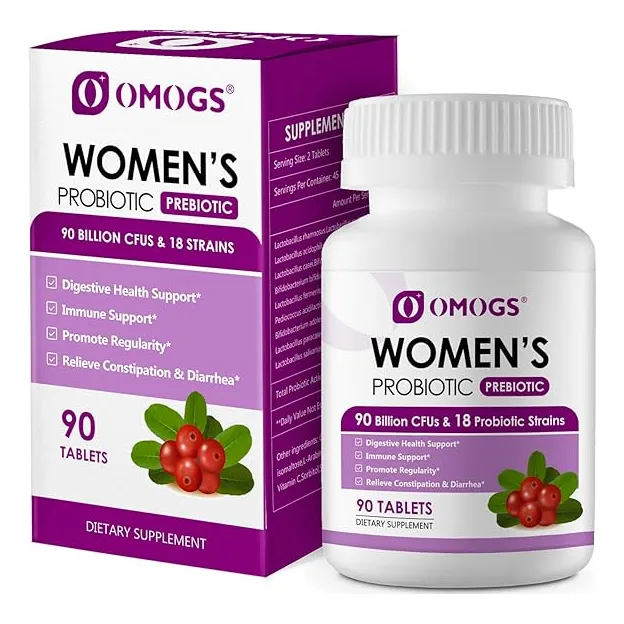 Probioticos De Mujer Omogs 90 Billones 18 Cepas 90 Tabletas