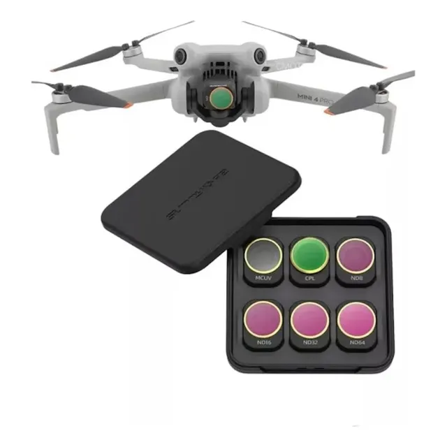 6x Filtros Sunnylife Para Dji Mini 4 Pro + Estuche Protector