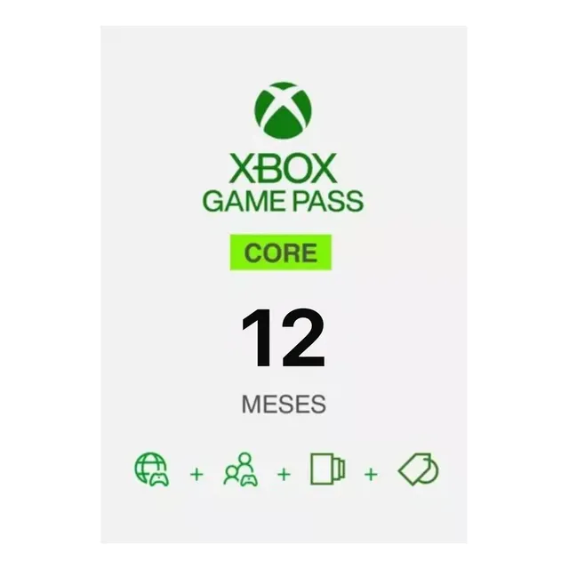 Código Xbox Game Pass Core 12 Meses Para Consola - Digital