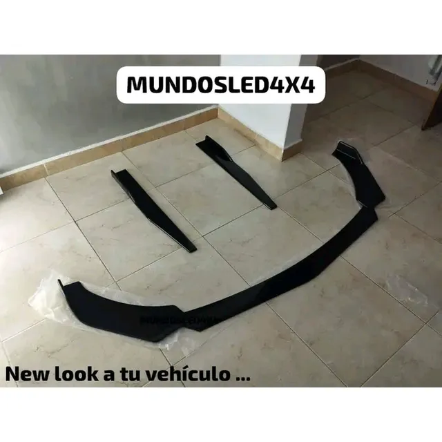 Front Lip Body Kit Spoiler Babero Estribos Universal Carros