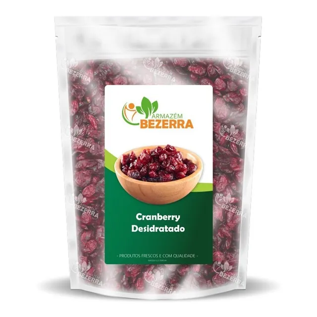 Cranberry Fruta Seca Desidratado Premium Safra Nova - 1kg