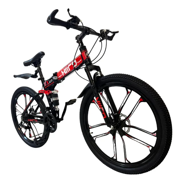 Bicicleta Plegable Xiird X Rodada 26 Color Rojo 21 V Rojo 40
