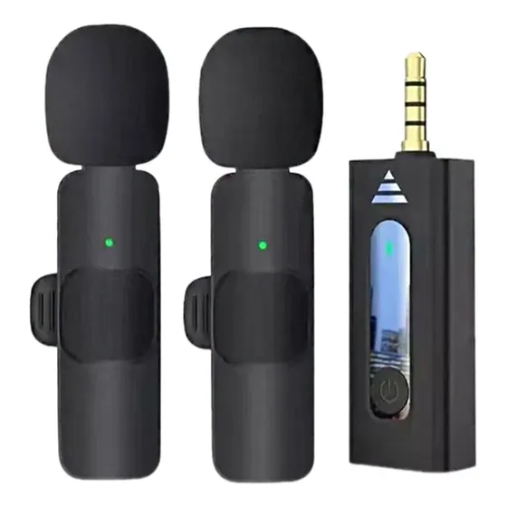Micrófono Inalámbrico Lavalier K35 Par Teléfonos Jack 3.5