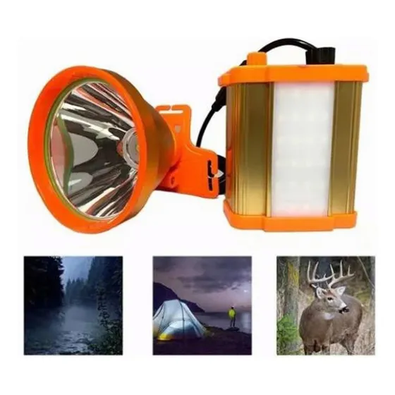 * Lampara Minera Cacería La Bestia Faro De Largo Alcance Led