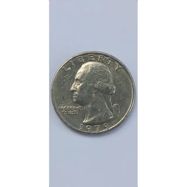 Quarter Dollar Washington 1979 Ee.uu. Cobre Bañado