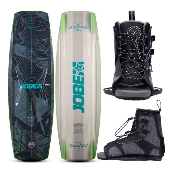 Tabla De Wakeboard Hibrida Jobe Conflict Con Botas Hyperlite
