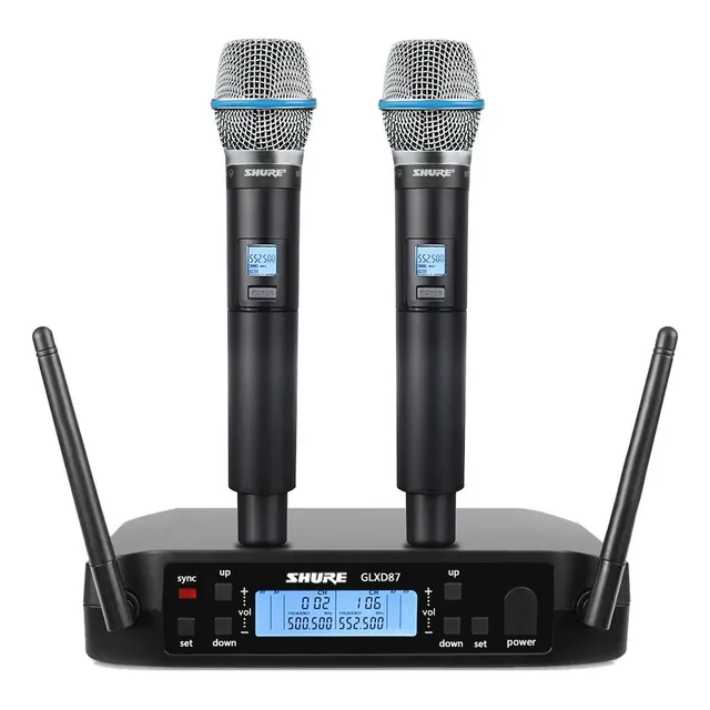Microfone Shure Digital Com Sistema Uhf Profissional Preto