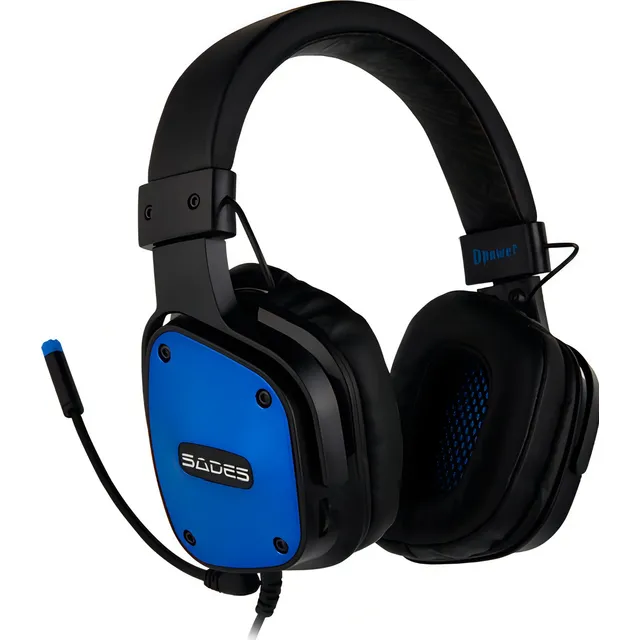 Auriculares gamer Sades Internacional Dpower sa-722 azul