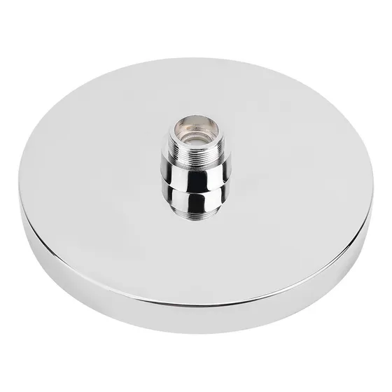 A Lámpara Luz Led Rgb Baño Acero Lluvia Redonda 8 Pulgadas