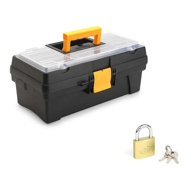 Caja De Herramientas 12 Pulgadas Doble Tapa Electrónica 