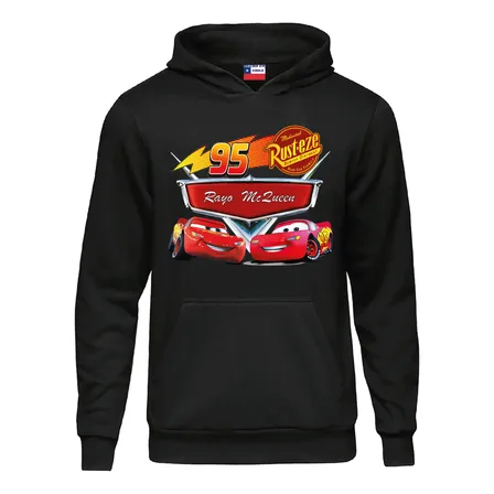 Poleron Cars Rayo Mcqueen Niños Y Adultos Estampado Dtf
