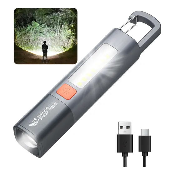 Skululu ZJ199 Linterna Iluminación 10000 Lm Lámpara Camping Usb Portátil Linterna Gris Luz Blanco