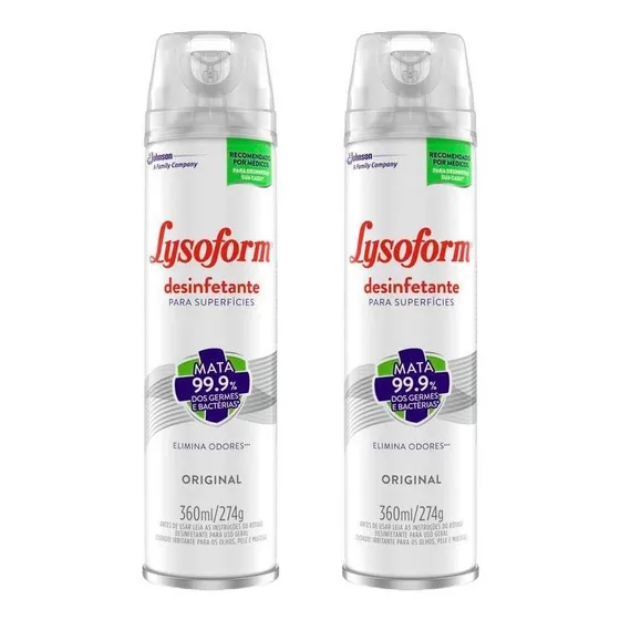 Kit 2 Lysoform Aerossol Uso Geral 360ml