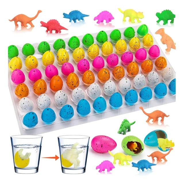 Huevos Reptiles Dinosaurios Crece Agua Juguete Piñata 60 Pz