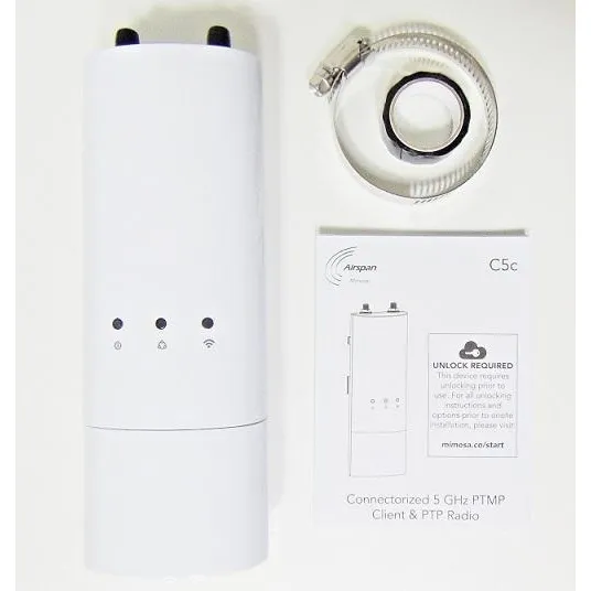 Mimosa C5c 5ghz 20dbi 2x2 Mu-mimo Client Radio