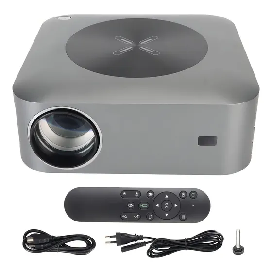Proyector Cañon Led Full Hd 1920x1080p Android Con Control Color Gris