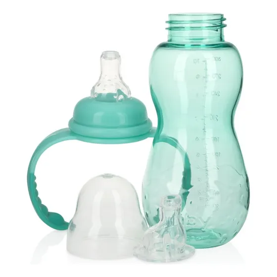 Nuby Tetero Transición Doble Tetina Antiderrame 10oz Importa