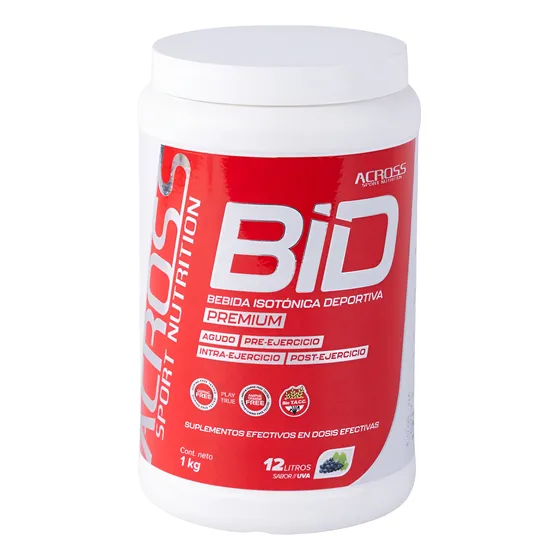 Bebida Isotónica Deportiva Bid Across 1kg Polvo